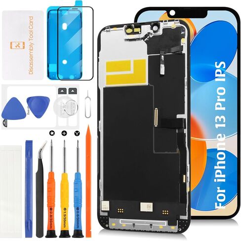 incell لشاشة iPhone 13 Pro LCD البديلة [حجم مشابه + كابل مستشعر] شاشة LCD تعمل باللمس مجموعة شاشة رقمية A2638 A2483 A2636 A2639 A2640 مع أدوات إصلاح in Saudi Arabia