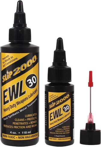 Slip 2000 EWL30 Buddy Pack, Pure Synthetic CLP, Needle Tip, 1 oz & 4 oz | Thick, Heavy Weight (30) Gun Lubricant, Extreme Temperatures -75 to 1250 F in Saudi Arabia