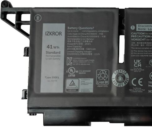 293F1 41Wh Battery Replacement for Dell Latitude 5330 7330 7430 7530 / Latitude 5330 2-in-1/7330 2-in-1/7430 2-in-1 / P135G P136G Series Laptop FK0VR 8H6WD 01VX5 404T8 51R71 8P81K 11.25V in Saudi Arabia