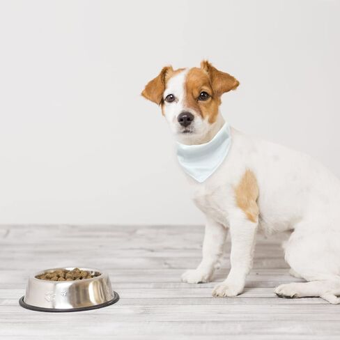 4 PCS White Triangle Dog Bandana Collar, Dog Bandana with Adjustable Buckle Sublimation Blank DIY Dog Bandanas for Dogs and Cats, S in Saudi Arabia