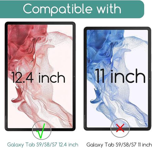 2 Pack Anti Blue Light Screen Protector for Samsung Galaxy Tab S10 Plus / Galaxy Tab S9 Plus /Galaxy Tab S9 FE Plus/Galaxy Tab S8 Plus /Galaxy Tab S7 Plus (12.4 inch), Eye Protection Anti Glare-Matte in Saudi Arabia