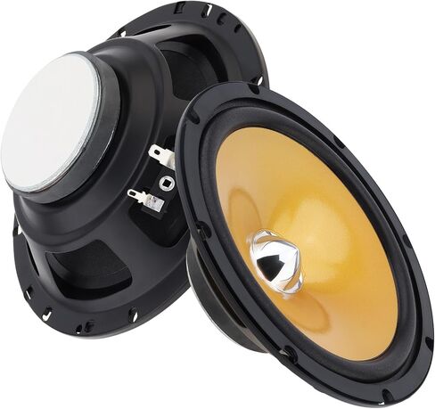 2 قطعة من سماعات السيارة مقاس 6.5 بوصة، مكبر صوت محوري للسيارة HiFi بقدرة 280 وات مع غطاء، مكبر صوت بتردد كامل النطاق غير مدمر in Kuwait