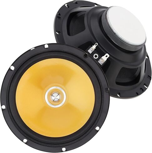 2 قطعة من سماعات السيارة مقاس 6.5 بوصة، مكبر صوت محوري للسيارة HiFi بقدرة 280 وات مع غطاء، مكبر صوت بتردد كامل النطاق غير مدمر in Kuwait