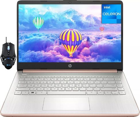 كمبيوتر محمول HP Stream مقاس 14 بوصة للأعمال الطلابية، Intel رباعي النواة N4120، ذاكرة وصول عشوائي سعتها 16 جيجابايت + تخزين 384 جيجابايت (128 جيجابايت eMMC+256 جيجابايت MSD)، مكتب 365 لمدة عام، عمر بطارية طويل، رفيع ومحمول، كاميرا ويب عالية الدقة، Window in Saudi Arabia