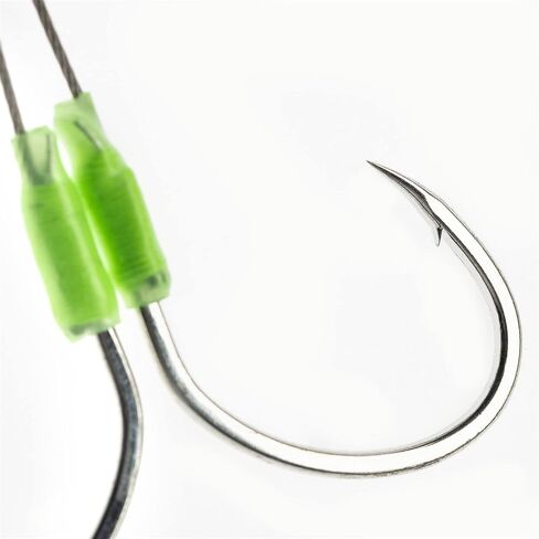OCEAN CAT Fishing Assist Hooks Steel Mamba Jigs Slow Fast Fall Octopus Circle Hooks Double Stinger with Strong Stainless Steel Wire for Jigging Fishing Rigs Saltwater Freshwater Fishing in Kuwait