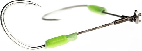 OCEAN CAT Fishing Assist Hooks Steel Mamba Jigs Slow Fast Fall Octopus Circle Hooks Double Stinger with Strong Stainless Steel Wire for Jigging Fishing Rigs Saltwater Freshwater Fishing in Kuwait