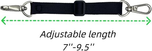 Prong Collar Safety Clip,Dog Chain Collars Clasp,Collar to Vests Connector,Double Backup Clip for Dog Collars Harnesses & Leashes, 4.7''Black*1PC in Saudi Arabia
