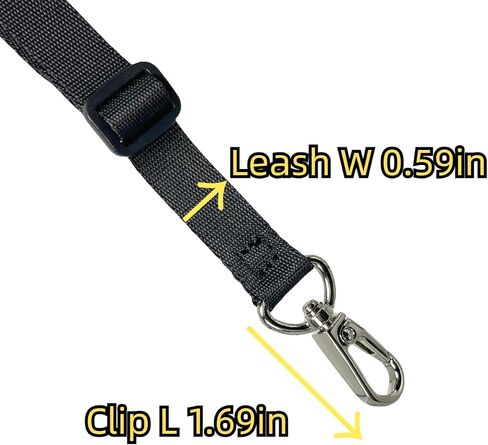 Prong Collar Safety Clip,Dog Chain Collars Clasp,Collar to Vests Connector,Double Backup Clip for Dog Collars Harnesses & Leashes, 4.7''Black*1PC in Saudi Arabia