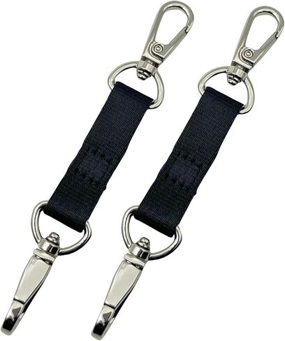 Prong Collar Safety Clip,Dog Chain Collars Clasp,Collar to Vests Connector,Double Backup Clip for Dog Collars Harnesses & Leashes, 4.7''Black*1PC in Saudi Arabia