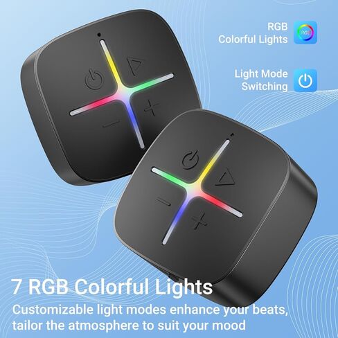 مكبر صوت بلوتوث INGA مقاوم للماء، IP65 مكبر صوت لاسلكي محمول مع كوب شفط، صوت عالي الدقة، مكبر صوت صغير مع ضوء LED وميكروفون للحمام، الدش، حمام السباحة، الشاطئ، في الهواء الطلق in Kuwait