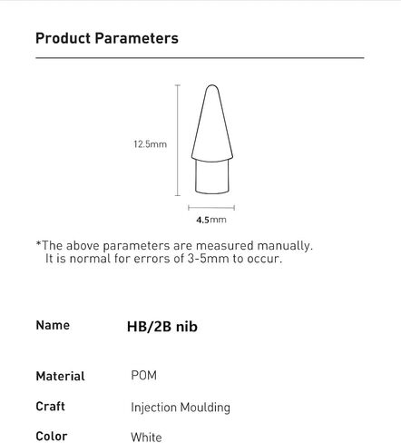 Pencil Tips Soft Wear-Resistant Tips for Apple Pencil 1st / 2nd Generation, 2B Soft Double-Layered Pen Tip for Apple Replacement 2B Stylus Fine Nib Compatible with iPad Air Mini Pro Apple Pencil in Saudi Arabia