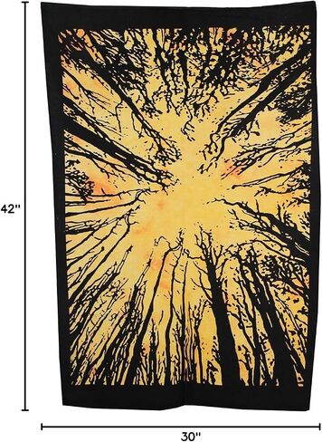 Tie Dye Locust Trees Tapestry Urban Tapestry Tree of Life Forest Tapestry, Wall Hanging Rainbow Tye dye Locust Tree Tapestry Colorful Tapestry Poster in Saudi Arabia
