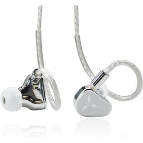 TANCHJIM Origin In Ear Monitor Noise Cancellation HiFi Wired Earbuds IEM 10mm DTM5 Dynamic Driver Earphone with 3 Replaceable Conduit, 3.5mm 2 Pin Detachable Cable for Musician Singer Audiophile