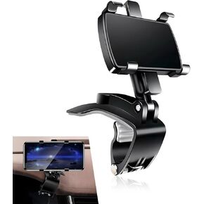 1 PC Car Phone Holder, One Hand Operation, Multifunctional Waterproof Durable Vehicle Smartphone Mount, 360 Degrees Rotation Design, Universal for Most Cars (Black)