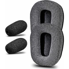 Ear Pads Compatible with B450-XT B550-XT Headset I with Microphone Foam (Gray Fabric)