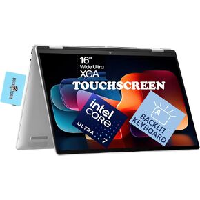HP Newest Envy x360 2-in-1 Laptop 16.0" Touchscreen IPS WUXGA Display (14th Gen Intel Core Ultra 7 155U, 16GB LPDDR5, 1TB PCIe SSD, Backlit KYB, Thunderbolt 4, Win 11 Pro) w/DKZ Hub USB Port Expander