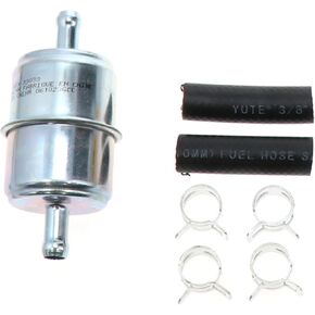 WIX 33033 Universal In-Line Fuel Filter with 3/8â€  Clamp-On Inlet/Outlet, Max Pressure 60-PSI