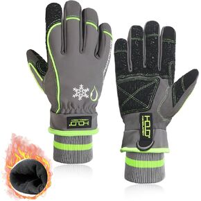 HLDD HANDLANDY Waterproof & Windproof Winter Gloves for Men Women, Touchscreen Thermal Gloves for Cold Weather, Ski Snowboard Work Gloves