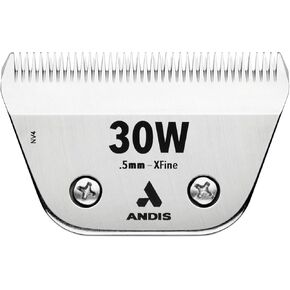 Andis 561462 ceramicEDGE #30W XFine Wide Blade، العناية بالحيوانات الصغيرة والحيوانات الأليفة، شفرة بديلة قابلة للفصل، تدوم طويلاً، من الفولاذ المقاوم للصدأ