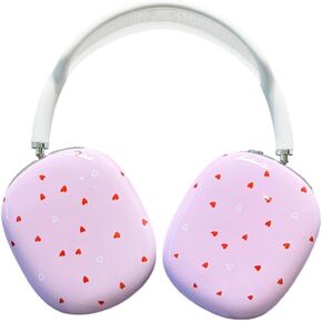 Hardcase Compatible with Apple Airpods Max Headphones Case Pink Love Pattern Hard Case Cute Case Protector Accessories for Airpods Max