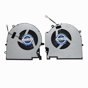 Replacement New Laptop CPU and GPU Cooling Fan for HP OMEN 7 Plus 17-CK 17-ck0054TX TPN-Q266 Series EG75091S1-C010-S9A M78888-001 EG75091S1-C020-S9A M78889-001 DC12V 9.60W Fan