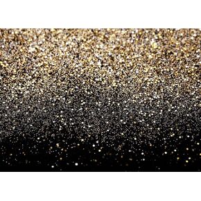 Dudaacvt 7x5FT Black and Gold Backdrop Gold Backdrop Glitter Backdrop Gold Spots Bokeh Backdrop Black and Gold Backdrop New Yeary Parties Backdrop