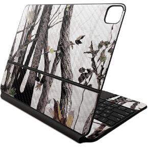 Carbon Fiber Skin Compatible with Apple Magic Keyboard for iPad Air 13-inch (M2) 2024 - Color Lightning - Premium 3M Vinyl Protective Decal Cover - Easy to Apply | Crafted in The USA by MightySkins