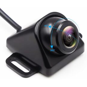 OBEST HD Backup Camera, CVBS/720P for Car Universal AHD Side/Rear/Front Camera for Car, SUV, RV, Trailer, Camper, Van, Pickup, 170°Rotatable Perfect Angle Super Night Vision + 6M Video Cable