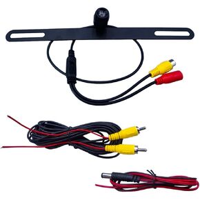 Car License Plate Backup Camera, Wide-Angle Night Vision LED Camera, 8-Light Infrared Vehicle Camera, Dustproof, Waterproof, Shockproof, Anti-Fog, High-Definition Car Rear View Camera (LP3-8 Light)