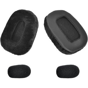 B450 XT Ear Pads Replacement Ear Cushion Cover Mic Foam Compatible with VXI BlueParrott B450-XT B450XT B450 XT Headset，Soft Velour,High-Density Noise Cancelling Foam
