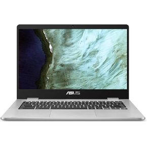 ASUS Chromebook C425 Clamshell Laptop, 14" FHD 4-Way NanoEdge Touch Screen, Intel Core m3-8100Y Processor, 4GB RAM, 128GB eMMC Storage, Backlit KB, Silver, Chrome OS, C425TA-AS348FT