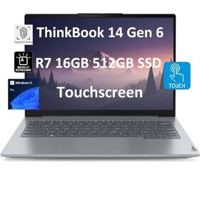 Lenovo ThinkPad E14 Gen 2 14" FHD IPS (16GB RAM, 512GB SSD, AMD 6-Core Ryzen 5-4500U(Beat i7-1165G7)) Business Laptop, Long Battery, Anti-glare, Type-C (DP and Charge), Webcam, Win 10 / Win 11 Pro