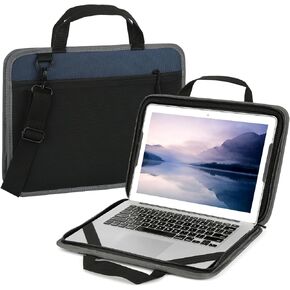 حافظة كمبيوتر محمول مقاس 15.6 بوصة، غطاء كمبيوتر مقاوم للصدمات مقاس 15-16 بوصة لجهاز HP، وحقيبة كمبيوتر محمول لجهاز ASUS Acer Aspire 15، وHP Pavilion/Envy 15، وDell Inspiron/Latitude 15، وLenovo IdeaPad 15، وASUS ZenBook (أسود) in Kuwait