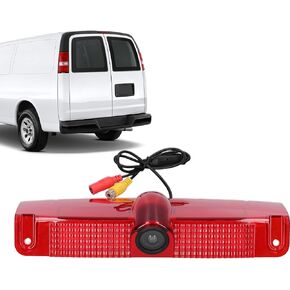 Reverse Camera,Car Rear View Backup Camera 3rd Brake Light Position Mounted,Vehicle Backup Cameras Fit for Express Van 2003-2017