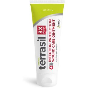 Terrasil Wound Care - 3X Faster Healing, Infection Protection for Bed sores, Pressure sores, Diabetic Wounds, Foot, Leg ulcers, cuts, scrapes, Burns - 50gm Tube in Saudi Arabia