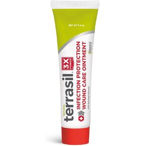 Terrasil Wound Care - 3X Faster Healing, Infection Protection for Bed sores, Pressure sores, Diabetic Wounds, Foot, Leg ulcers, cuts, scrapes, Burns - 50gm Tube