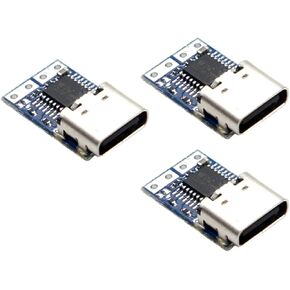 Pd Trigger Module USB Pd Trigger Module USB-C Type-C Pd Trigger Module USB c Module 20v pd to 20v USB-c to 20v USB-C Type-C Pd 20V for DIY Laptop Monitor Power Etc (3 Pack)