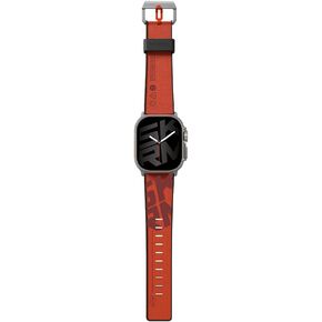 SKRM SKINARMA SPUNK Watch Strap compatible with Apple Watch Strap 49 | 46 | 45 | 44mm (Orange Red)
