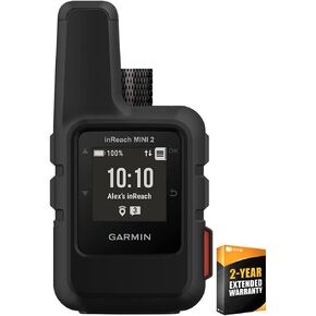 Garmin 010-02602-01 inReach Mini 2 Portable Satellite Communicator/GPS Navigator, Black Bundle with 2 YR Premium Extended Service Protection Plan