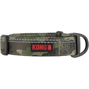 طوق KONG Max HD مبطن للكلاب مصنوع من النيوبرين فائق التحمل (XL، مموه)