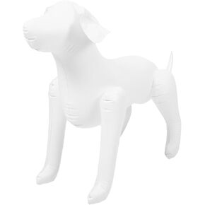 Angoily Pet Clothing Model Dog Head Mannequin Plastic Dog Mannequin Shop Display Mannequin Dog Mannequin Torso Pet Store Mannequin Counter Pet Shop Display Clothes Hanger White PVC