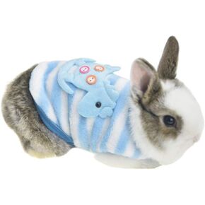 Winter Warm Fleece Bunny Rabbit Clothes Cute Small Animal Guinea Pig Chinchilla Ferret Angel Costume Accessories Outfit for Hamster Ferret Rat Guinea Pig Cat Kitten Dog Puppy and Small Animals (XXS)