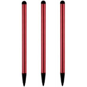 3 Pcs Red Stylus Pens Touch Screens,Universal Fine Point iPad Pencil for Phone/iPad/Android/Samsung/Tablet and Other Touch Screens,Precision Stylus for All Universal Touch Screen Devices Accessories