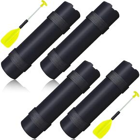 Deekin 4 Pack Paddle Float for Flotation Kayak Sports Canoe Surf Paddleboarding Visibility Gifts, Orange and Blue