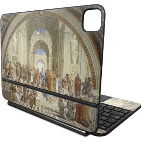 Skin Compatible with Apple Magic Keyboard for iPad Pro 11‑inch (M4) 2024 - School of Athens - Premium 3M Vinyl Protective Wrap Decal Cover - Easy to Apply | Crafted in The USA by MightySkins