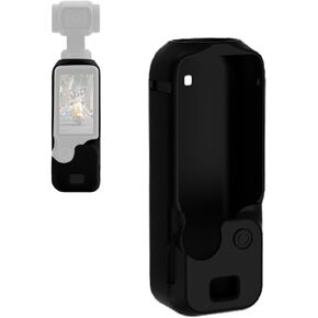 حافظة من السيليكون من CAPART لجيب DJI OSMO 3، حافظة واقية مضادة للخدش ومضادة للانزلاق، حجم صغير متوافق مع الجيب 3 فقط بدون مقابض (أسود) in Kuwait