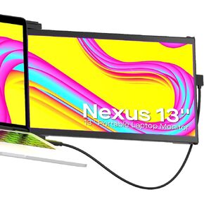 Nexus 14.1'' Laptop Screen Extender,1080P FHD Portable Dual Monitor for Laptop,Laptop Monitor Extender for 14"-17" Laptops,Compatible with Windows/Mac/Android/Switch