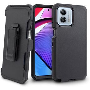 for Motorola Moto G Stylus 5G 2023 Case[Not for 2022 Version], with Belt Clip Holster Heavy Duty Full Body Protection Built in Screen Protector Kickstand Phone case (Deer)