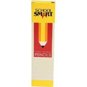School Smart Number 2 Pre-Sharpened Pencils, Latex-Free Eraser, Pack of 12