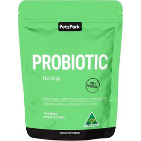 Probiotic for Dogs - Grain-Free Digestive Support Powder - Relieves Paw Licking, Gas, Diarrhea, Allergies, & Yeast Infections - Promotes Oral Health - 45 Scoops